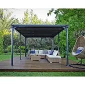 Canopia Aluminium Pavillon Milano 4300 Anthrazit 309x426x226 cm