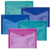 Snopake Sammelmappe A4 quer 180 Blatt mehrfarbig