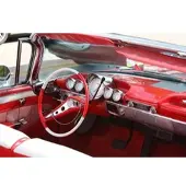 Papermoon Fototapete "Cabrio Autoinnenraum", bunt, B:2m L:1,49m, Vlies, Tapeten, Fototapete