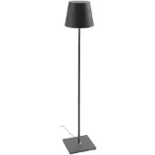 Zafferano Poldina Stehleuchte Dunkelgrau 230V mit dimmbarem Stehleuchte 28x150cm - Modernes Design aus Aluminium