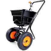 FUXTEC FX-GS36 Salzstreuer Streuwagen Saatgutstreu Streubreite bis zu 3,65 m mit Rotationsauswurf 36kg Volumen