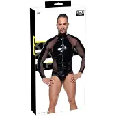 Black Level Lack-Shirt mit Netzeinsätzen