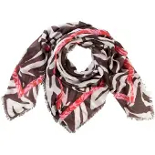 Camel active Schal mit Allover Print in Braun | Gr.: onesize