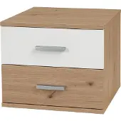 HTI Nachtschrank Nina mit zwei Schubladen