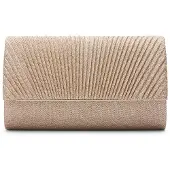 Manfield Goldfarbene Glitzer-Clutch | Größe Onesize