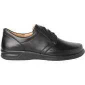 Ganter Kurt 256701-010 Herren Bequemschnürer, Schwarz, Leder, , sensitiv - Herrenschuhe Bequemschuhe, Schwarz, leder (calf-leder)