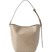 Calvin Klein Emblem Aop Medium Bucket Bag Desert Taupe Aop Größe: OS | Umhängetaschen Outlet | Damen | Schwarz