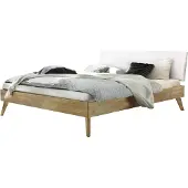 Hasena Trento Bett Pesaro 25 Eiche bianco Kopfteil weiß 90x200