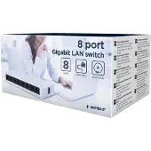 Gembird NSW-G8-01, Unmanaged, Gigabit Ethernet (10/100/1000)