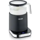 Graef MS902, Automatic milk frother/warmer, Schwarz, Glas, 200 ml, 400 ml, Heiß & Kalt