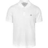 Gant Polo normale Passform weiß einfarbig