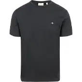 Gant T-Shirt Shield Logo Schwarz