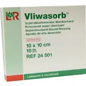 Lohmann & Rauscher Vliwasorb Superabsorbierend.wundverband10x10cm Ste 10 ST