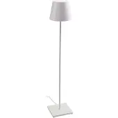 Zafferano - Poldina Weiße Stehleuchte 230V mit dimmbarem Stehleuchte 28x150cm - Modernes Design aus Aluminium