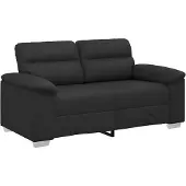 vidaXL 2-Sitzer-Sofa Schwarz 160x81x84 cm Kunstleder