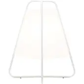 Zafferano LED-Lampe Tipi wiederaufladbar - Touch, Innen und Außen IP65, modernes Design ohne Kabel Weiß