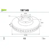 Valeo 2 Bremsscheiben Vorderachse belüftet Ø 70 mm 26 mm für u.a. OPEL CORSA
