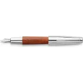 Faber-Castell Füller e-motion Holz Chrom braun EF