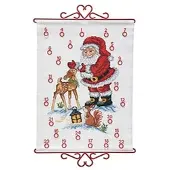 Buttinette Adventskalender "Nikolaus mit Reh", 32 x 43 cm