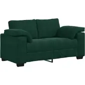 vidaXL Zweisitzer-Sofa Dunkelgrün 160x77x82 cm Samt