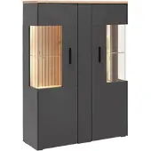 Momax Highboard Alara Eiche/Anthrazit
