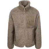 Tommy Hilfiger Strickjacke Teddy Fleece Taupe