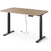 Vicco höhenverstellbarer elektrischer Schreibtisch Elevate Schwarz/Artisan 140 x 80 cm 2 Motoren, Model 58667