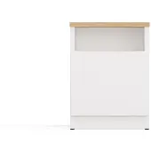 Top E Shop Nachttisch Galax 30 1D Weiss Artisan Kommode 1 Tür Nachttisch Schlafzimmer