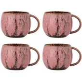 Bloomingville Rayen-Tassen, rosa, 4er-Set