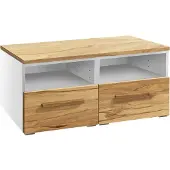 Hasena Kommode Owita Weiß mit Wildbuche-Front zerlegt, zerlegt (zum Selbstaufbau) 90x50x41 cm – Selezione