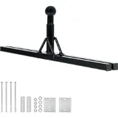 Wiltec Deichsel-Fahrradträger bis 80 kg aus Stahl, Adapter zur Fahrradträgermontage auf Deichsel für Anhänger und Wohnwagen