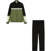 Champion 2tlg. Trainingsanzug in Schwarz/ Khaki - XL