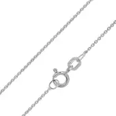 Trendor 21238 Damen-Halskette 925 Silber Rhodiniert Feine Anker Collierkette