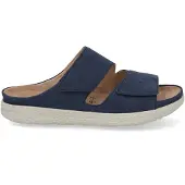 Hartjes Slipper Groove Natur Damen Steel Blue-Schuhgröße 37