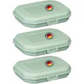 Westmark 3 Snack-boxen Mini 300 ml, mint-grün, 235122EM