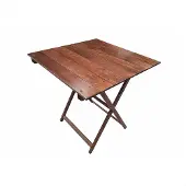 Wellhome Klappbarer Nachttisch Aus Buche Mit Nussbaum-finish 70x50x76 Cm
