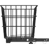 Vevor Elektromobil Hinterkorb, 39x30x30 cm, Gepäckkorb Seniorenmobil, funktioniert mit 2,54 cm Empfänger, faltbarer Metalldrahtkorb, kompatibel mit den meisten Mobilitätsrollern Mobilitätshilfe