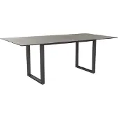 Stern Kufentisch Aluminium/Silverstar