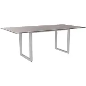 Stern Kufentisch Aluminium/Silverstar