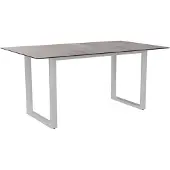 Stern Kufentisch Aluminium/Silverstar