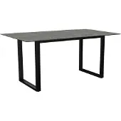 Stern Kufentisch Aluminium/Silverstar