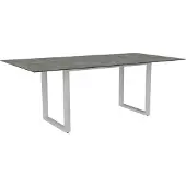 Stern Kufentisch Aluminium/Silverstar