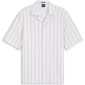 BOSS Relaxed-Fit Hemd aus gestreifter Stretch-Baumwolle Grösse XL