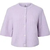 Pieces Pcsilly Kurzarm Strickjacke | Violett | M