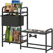 PawHut Erhöhter Hundenapf Schwarz | Gr.: onesize