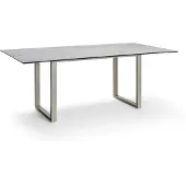 Stern Kufentisch Aluminium/Silverstar