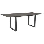 Stern Kufentisch Aluminium/Silverstar