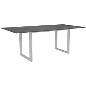Stern Kufentisch Aluminium/Silverstar