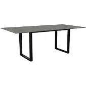 Stern Kufentisch Aluminium/Silverstar