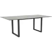 Stern Kufentisch Aluminium/Silverstar